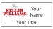 Keller Williams Real Estate Agent Name Badge Sample